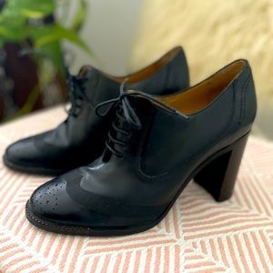 Ferragamo Wingtip High Heel Oxford NWOT
